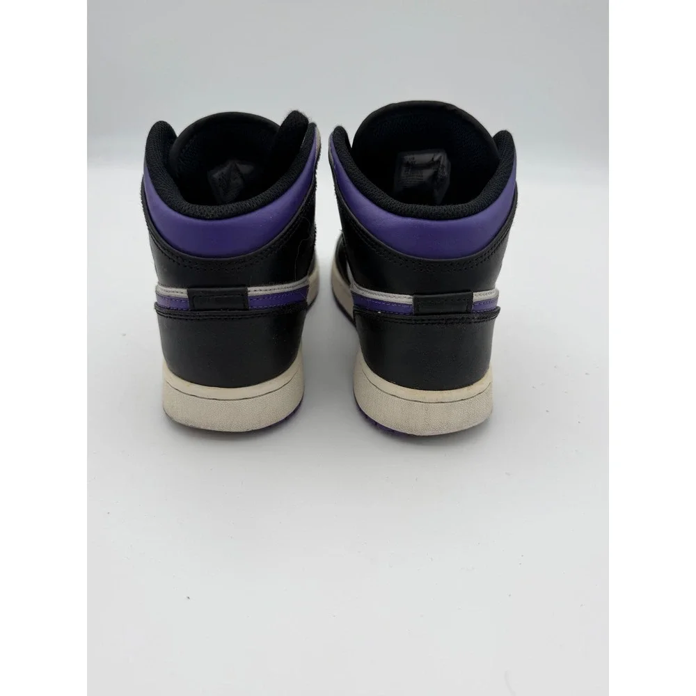 Nike Air Jordan 1 Mid Dark Concord Black White Purple 554725-095 Mens 4.5Y